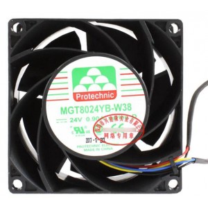 MAGIC MGT8024YB-W38 24V 0.90A 5wires cooling fan