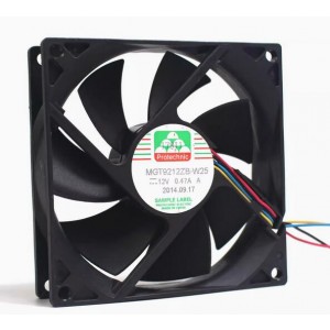 Protechnic MGT9212ZB-W25 12V 0.48A 4wires Cooling Fan - Picture need