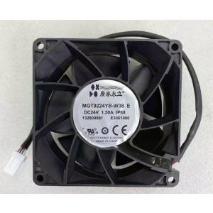 PROTECHNIC MGT9224YB-W38 24V 1.5A 4wires Cooling Fan - Original New Picture need