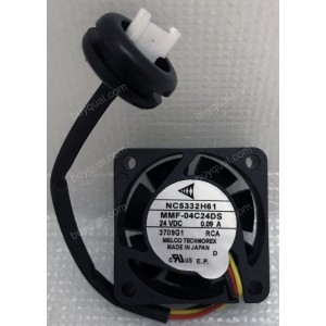 MitsubisHi MMF-04C24DS-RCA NC5332H61 24V 0.09A 3wires Cooling Fan