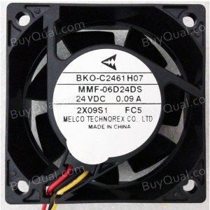 MitsubisHi MMF-06D24DS-FC5 BKO-C2461H07 BK0-C2461H07 24V 0.09A 3wires Cooling Fan