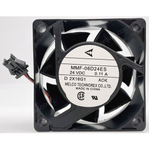 MitsubisHi MMF-06D24ES-A0K MMF-06D24ES-AOK 24V 0.11A 2wires Cooling Fan