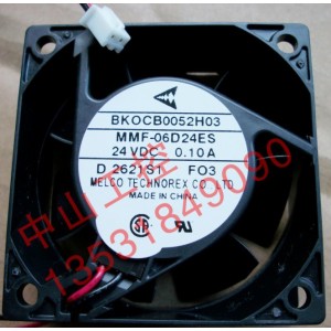 MitsubisHi MMF-06D24ES-FO3 MMF-06D24ES-F03 BKOCB0052H03 24V 0.1A 2wires Cooling Fan