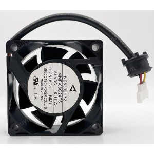 MitsubisHi MMF-06G24TS-MM1 NC5332H72 24V 0.11A 3wires Cooling Fan --NEW