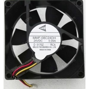 MITSUBISHI MMF-08C24DH-RCA 24V 0.09A 3 wires Cooling Fan 