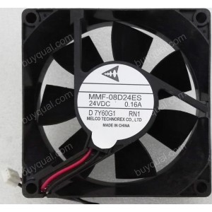 Mitsubishi MMF-08D24ES-RN1 24V 0.16A 2 wires Cooling Fan