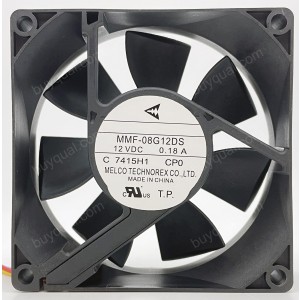 Mitsubishi MMF-08G12DS-CP0 12V 0.18A 3wires Cooling Fan