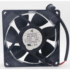 MitsubisHi MMF-09D24TS-MM6 NC5332H74A 24V 0.22A 3wires Cooling Fan - New