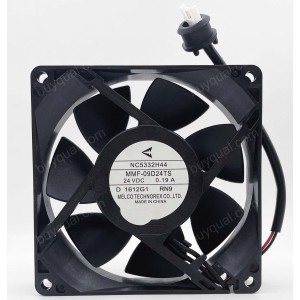 MitsubisHi MMF-09D24TS-RN9 NC5332H44  24V 0.19A 2wires Cooling Fan