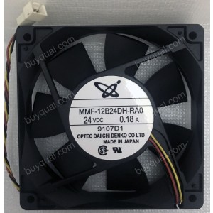 Mitsubishi MMF-12B24DH-RAO MMF-12B24DH-RA0 24V 0.18A 3 wires Cooling Fan