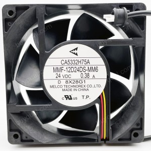 MitsubisHi MMF-12D24DS-MM6 NC5332H75A 24V 0.38A 3wires Cooling Fan