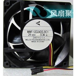MitsubisHi MMF-12D24DS-RC1 24V 0.36A 3wires Cooling Fan