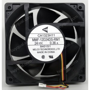 MitsubisHi MMF-12D24DS-RM1 CA1323-H01 24V 0.36A 3wires Cooling Fan