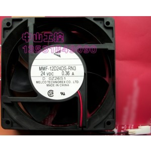 MitsubisHi MMF-12D24DS-RN3 24V 0.36A 2wires Cooling Fan