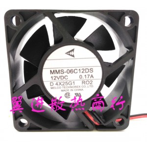Mitsubishi MMS-06C12DS-RO2 MMS06C12DSRO2 12V 0.17A 2wires Cooling Fan 
