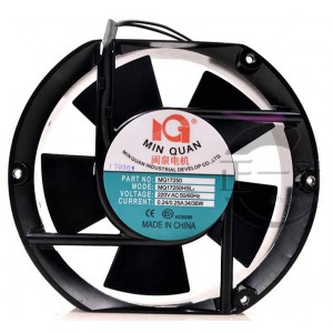 MIN QUAN MQ17250HSL2 220V 0.24/0.25A 34/36W 2wires Cooling Fan