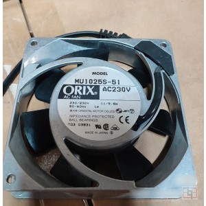 ORIX MU1025S-51 220/230V 0.06/0.05A 11/9.5W 2wires Cooling Fan