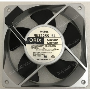 ORIX MU1225S-51 200/220/230V 10.5/12/10W Cooling Fan