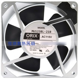 ORIX MU1238L-21B MU1238L-41B 115V 14/13W 2wires Cooling Fan