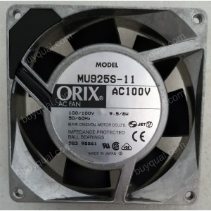 ORIX MU925S-11 100V 9.5W 8W 2wires Cooling Fan