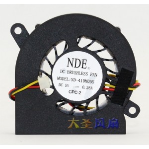 NDE ND-410M05S 5V 0.26A 3wires Cooling Fan
