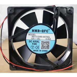 NMB-QFC ND1212HB-AA73GL 12V 0.45A 2wires Cooling Fan
