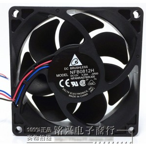 Delta NFB0812H-AR00 12V 0.20A 3wires Cooling Fan