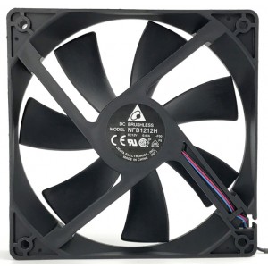 Delta NFB1212H 12V 0.41A 3wires Cooling Fan 