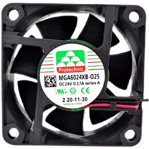 MAGIC NGA6024XB-025 NGA6024XB-O25 24V 0.17A 2wires Cooling Fan 