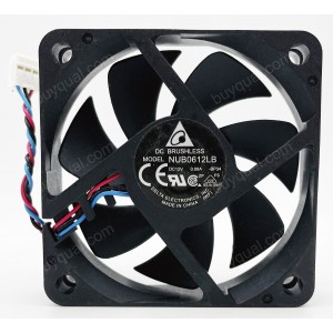 Delta NUB0612LB 12V 0.08A 3wires Cooling Fan - Picture need