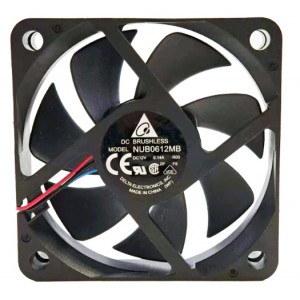 Delta NUB0612MB 12V 0.14A 3wires Cooling Fan 