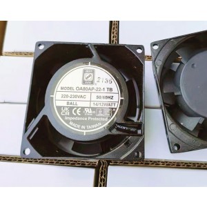 ORION FANS OA80AP-22-1 WB TB 230V 14/12W 2wires Cooling Fan 