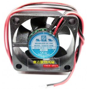 ORION FAN OD3010-12HB 12V 0.13A 2wires Cooling Fan