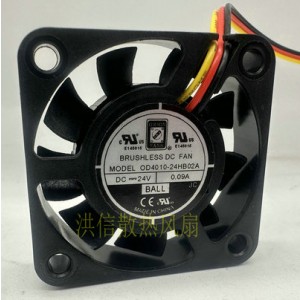 ORION FANS OD4010-24HB02A 24V 0.09A 3wires Cooling Fan 