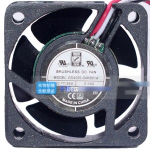 Orion Fans OD4020-24HB01A 0D4020-24HB01A 24V 0.08A 3wires Cooling Fan