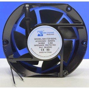 MIN CHUANG MA17251B2HL 220/240V 0.26A 34/46W 2wires Cooling Fan 