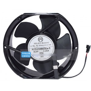 PELKO MOTORS P1751Z24BACB1W-5 24V 2.131A 2wires Cooling Fan 