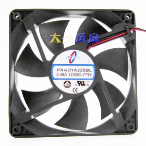NSTECH PAAD1A225BL 12V 0.40A 2wires cooling fan