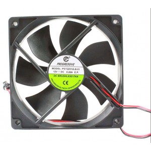 PROGRESSIVE PD122512LB-01 12V 0.20A 2wires Cooling Fan