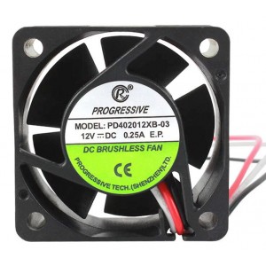 PROGRESSIVE PD402012XB-03 12V 0.25A 3wires Cooling Fan