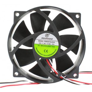 PROGRESSIVE PD922512LB-03 12V 0.12A 3wires Cooling Fan