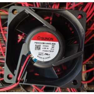 SUNON PE60252BX-000C-A99 24V 4.56W 2wires cooling fan