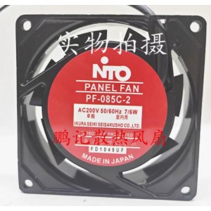 NTO PF-085C-2 200V 7/6W 2wires Cooling Fan 