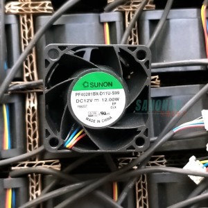 SUNON PF40281BX-D11U-S99 12V 12.00W 4wires Cooling Fan