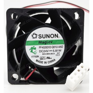 SUNON PF40282V2-Q01U-AAD 24V 5.81W 2wires Cooling Fan