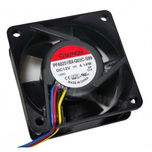 SUNON PF60251BX-Q03C-S99 12V 4.14W 4wires Cooling Fan 