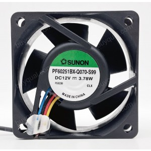 SUNON PF60251BX-Q070-S99 12V 3.78W 4.36W 4wires Cooling Fan