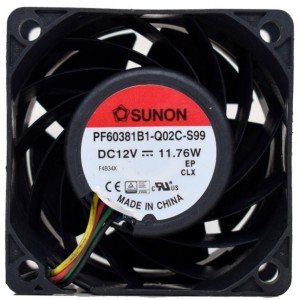 SUNON PF60381B1-Q02C-S99 12V 11.76W 4wires cooling fan