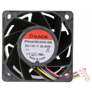 SUNON PF60381BX-D04C-S99 12V 30W 4wires Cooling Fan