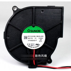SUNON PF75301B3-1B000-A99 12V  0.99W 2wires Cooling Fan